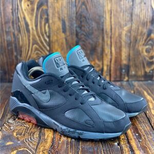 Rare 2010 Nike Air Max 180 Black/Grey/Red/Blue 310155-005 Men Sneakers Size‎ 13